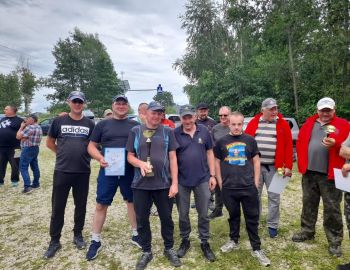 Gratulacje dla ekipy z koła nr 5 za zajęcie 2 miejsca w klasyfikacji drużynowej towarzyskich zawodów wędkarskich "Warszawskiej Grupy Wschodniej" OM PZW